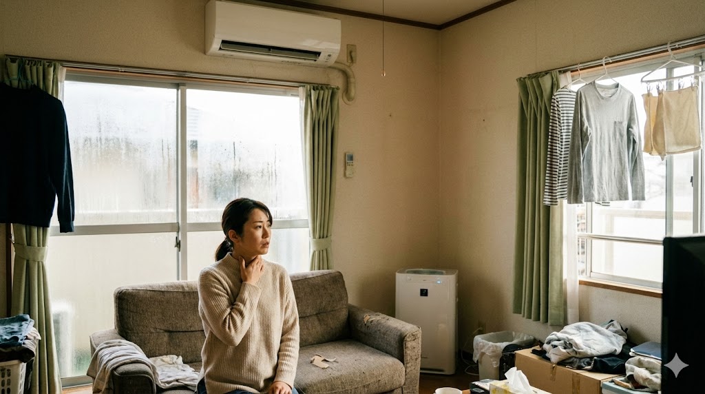 エアコン暖房の部屋で加湿空気清浄機が迷いやすいとき