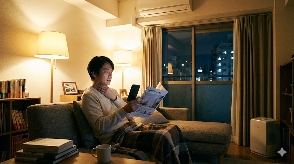 暖房の乾燥がつらい季節に、加湿空気清浄機の加湿力と部屋の広さを整理して選ぶ