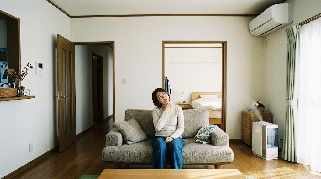 加湿が効いている気がしないとき、加湿空気清浄機の部屋の広さで迷いやすいところ