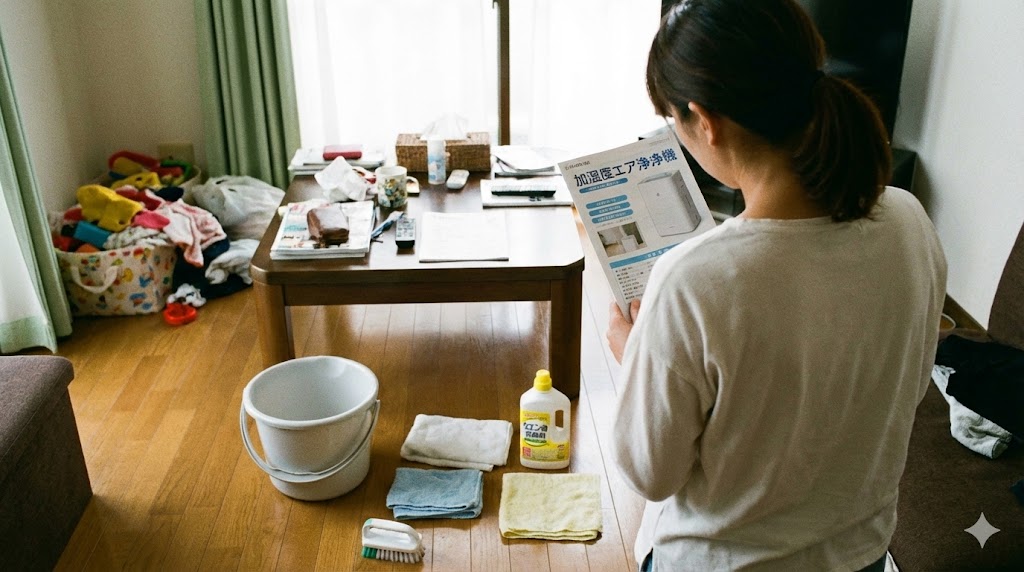 掃除が増えそうで加湿空気清浄機の導入が不安なとき
