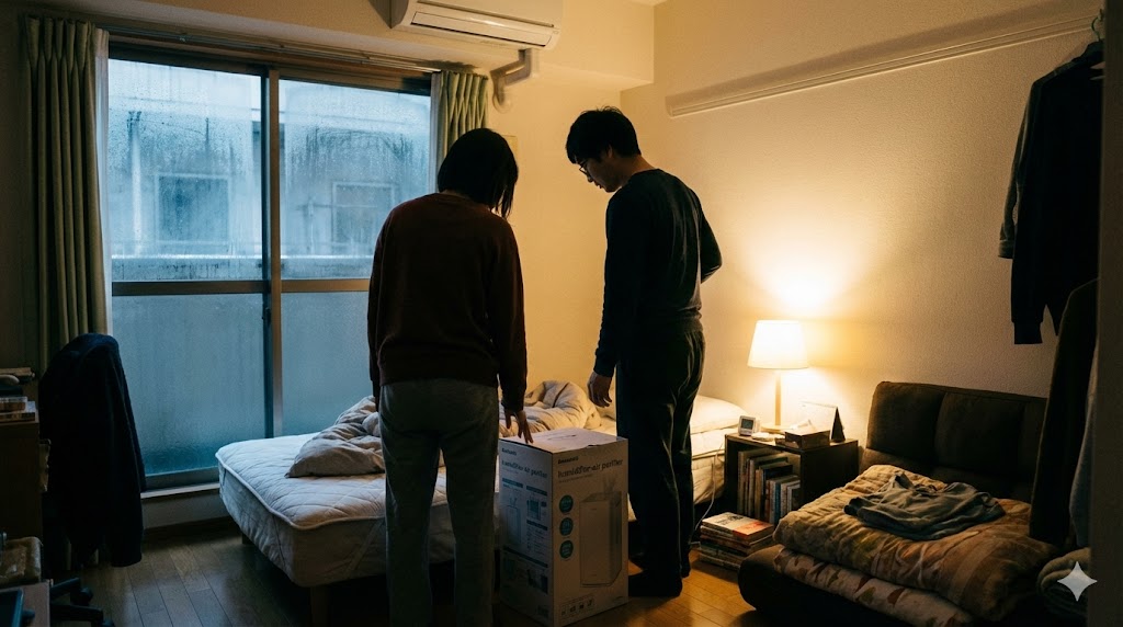 寝室に置くとき、加湿空気清浄機が合わないと感じる場面