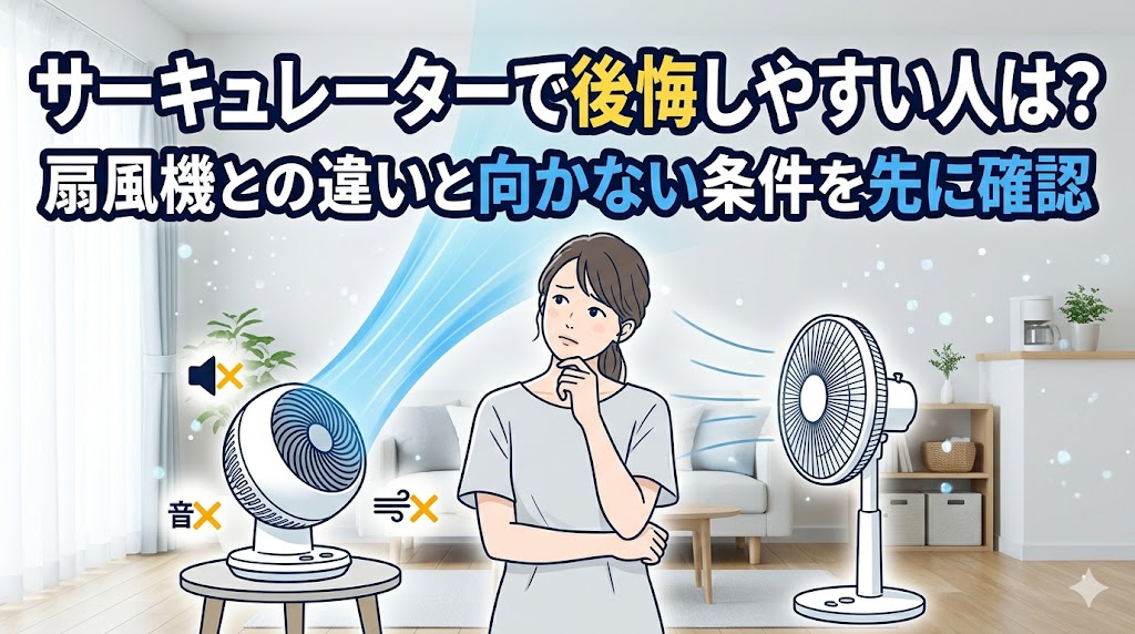 サーキュレーターで後悔しやすい人