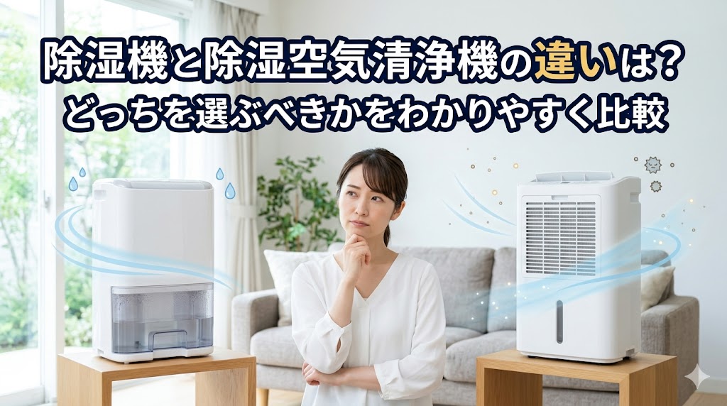 除湿機と除湿空気清浄機の違い