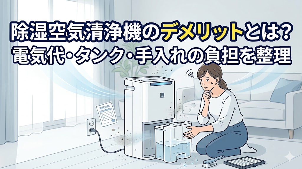 除湿空気清浄機のデメリット