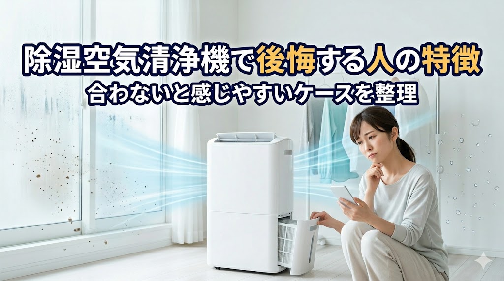 除湿空気清浄機で後悔する人の特徴